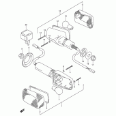Схема вузла: Поворотники (Model s) для Suzuki RF600