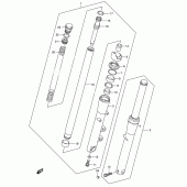 Схема вузла: Передня вилка (Model k5/k6/k7/k8) для Suzuki VS1400 Boulevard S83