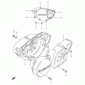 Схема вузла: Кришки картера для Suzuki TS125