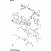 Схема узла: Топливная рейка & Инжектор для Suzuki GSX1300 Hayabusa