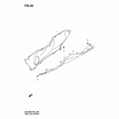 Схема вузла: Нижні молдинги (Спідниці) для Suzuki UH125 Burgman