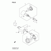 Схема вузла: Поворотники (Vzr1800/k6/k7/u2k7) для Suzuki VZR1800 Intruder M1800R/ Boulevard M109R