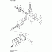 Схема узла: Коленчатый вал & Поршень для Suzuki DL650 V-Strom
