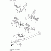 Схема вузла: Підставка для Suzuki DR-Z400 DR-Z400SM