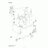 Схема вузла: Патрубок системи охолодження для Suzuki AN400 Burgman (EU analogue of SkyWave)
