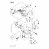 Схема узла: Воздушный фильтр для Suzuki AN650 Burgman (EU analogue of SkyWave)