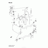 Схема вузла: Патрубок системи охолодження для Suzuki AN400 Burgman (EU analogue of SkyWave)