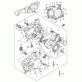 Схема вузла: Варіатор (Model k3/k4) для Suzuki AN650 Burgman (EU analogue of SkyWave)