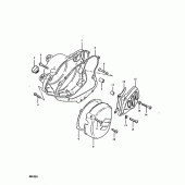 Схема вузла: Кришки картера для Suzuki RM100