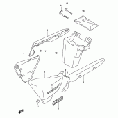 Схема вузла: Бічні панелі для Suzuki GZ250 Marauder