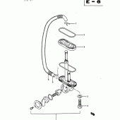 Схема узла: Топливный кран для Suzuki DR650 DR650R