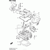 Схема вузла: Головка циліндра (передня) (Vzr1800Bzl5 E28) для Suzuki VZR1800 Boulevard M109R BOSS