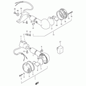 Схема вузла: Поворотники для Suzuki VS800 Intruder 800