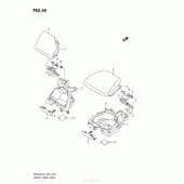 Схема вузла: Передній бардачок для Suzuki AN400 Burgman (EU analogue of SkyWave)