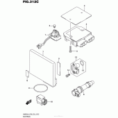 Схема вузла: Електроустаткування (An650Zl6 E33) для Suzuki AN650 Burgman (EU analogue of SkyWave)