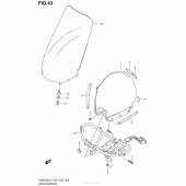 Схема вузла: Вітрове скло для Suzuki UH200 Burgman