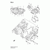 Схема узла: Картер двигателя для Suzuki RM250