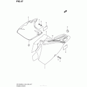Схема вузла: Бічні панелі (Dr-Z400Sl4 E28) для Suzuki DR-Z400 DR-Z400S