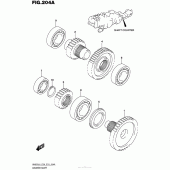Схема вузла: Проміжна передача для Suzuki AN650 Burgman (EU analogue of SkyWave)