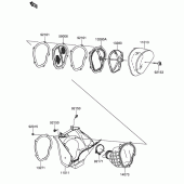 Схема узла: Воздушный фильтр для Suzuki RM-Z250