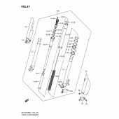 Схема узла: Передняя вилка для Suzuki DR-Z400 DR-Z400SM