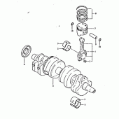 Схема узла: Коленчатый вал & Поршень для Suzuki GSX750