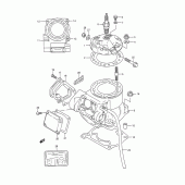 Схема вузла: Циліндр (Model k/l) для Suzuki RM250