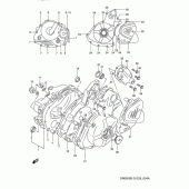 Схема вузла: Кришки картера (Model r/s) для Suzuki DR650 DR650S