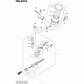Схема вузла: Передній гальмівний циліндр Suzuki GSX-R750