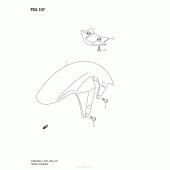 Схема узла: Переднее крыло (Vzr1800L4 E28) для Suzuki VZR1800 Boulevard M109R