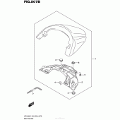 Схема узла: Заглушка сиденья пассажира (For Pgz) (Vzr1800Bzl7 E03) для Suzuki VZR1800 Boulevard M109R B.O.S.S