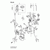 Схема вузла: Електропроводка (Sv1000/u1/u2) для Suzuki SV1000