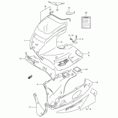 Схема вузла: Облицювальні елементи (Model p) для Suzuki GSX250 Across