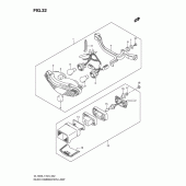 Схема узла: Задний фонарь (Стоп-сигнал) для Suzuki DL1000 V-Strom