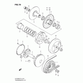 Схема узла: Трансмиссия для Suzuki UX150 Sixteen