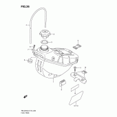 Схема узла: Топливный бак для Suzuki RM-Z250