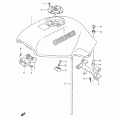 Схема вузла: Паливний бак (Model l/m/n/p) для Suzuki VX800