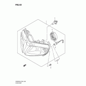 Схема вузла: Фара (Sv650sl2 e2) для Suzuki SV650