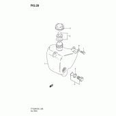 Схема вузла: Бак масляний для Suzuki TF125
