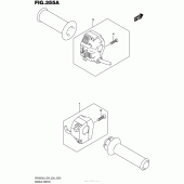 Схема узла: Пульт управления рулевой для Suzuki DR200 DR200S