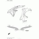 Схема вузла: Накладка паливного бака Suzuki RM-Z250