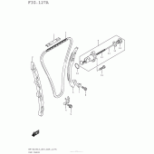 Схема вузла: Ланцюг ГРМ & Натягувач & Заспокоювач Suzuki RM-Z250