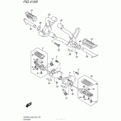 Схема вузла: Підніжки для Suzuki DL650 V-Strom