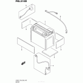 Схема вузла: Акумулятори (Vl800Tl7 E03) для Suzuki VL800 Boulevard C50