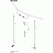 Схема узла: Руль & Тросики (Dr-Z125Ll6 E33) для Suzuki DR-Z125 DR-Z125