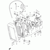 Схема вузла: Радіатор для Suzuki VS800 Intruder 800