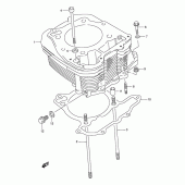 Схема вузла: Циліндр для Suzuki DR800