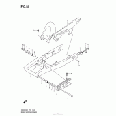 Схема вузла: Задній важіль (Маятник) для Suzuki GW250 Inazuma
