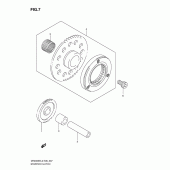 Схема узла: Привод стартера для Suzuki DR200 DR200SE