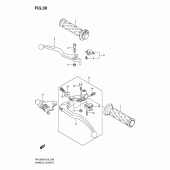 Схема узла: Ручки руля для Suzuki RV125